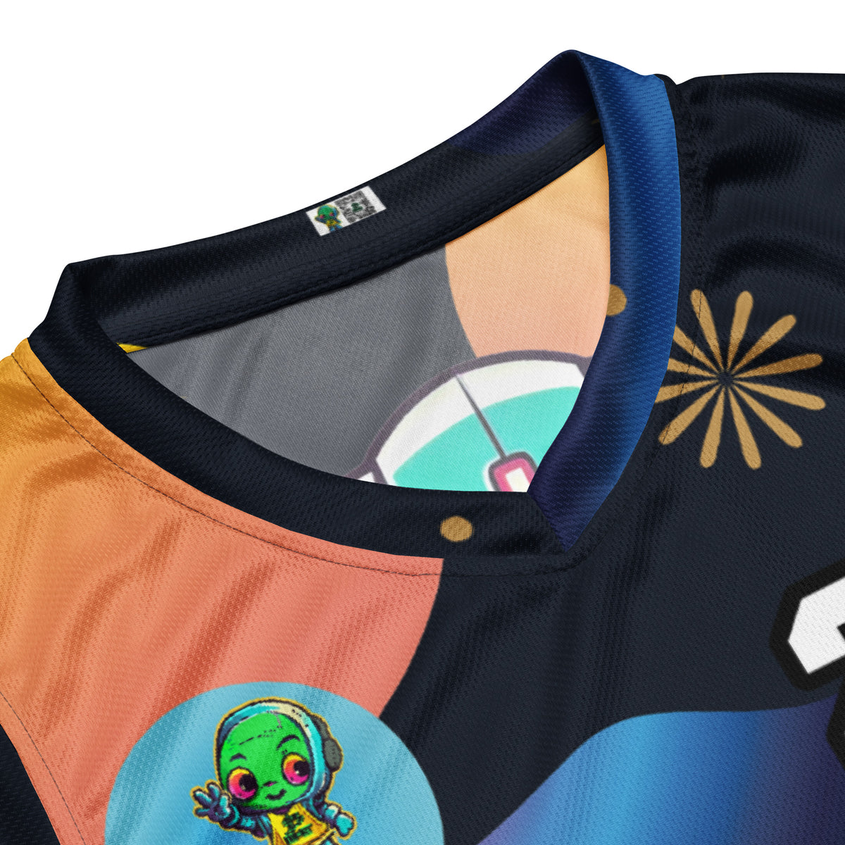 Toy Town Watchman - Recycled unisex basketball jersey - Nebula Night