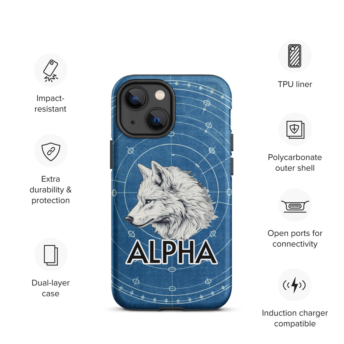 Alpha Wolf - Tough Case for iPhone® - BBairt