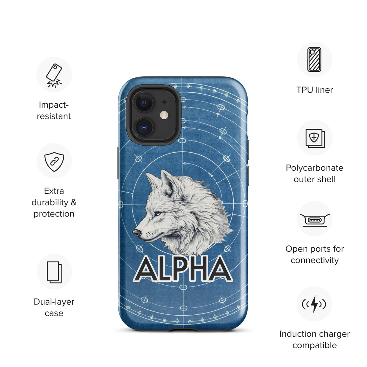 Alpha Wolf - Tough Case for iPhone® - BBairt