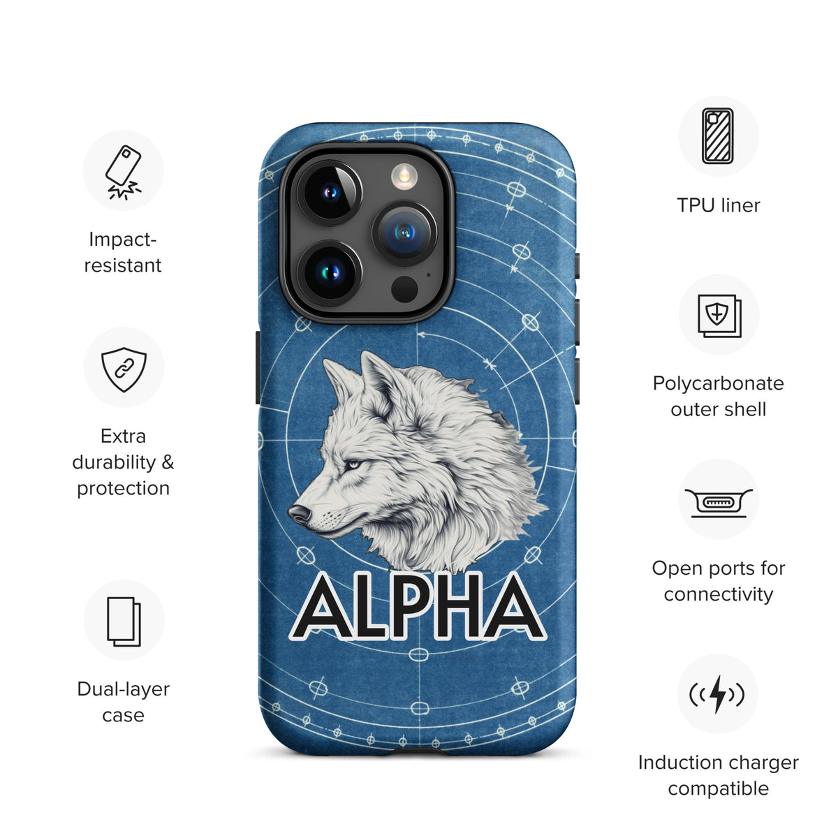 Alpha Wolf - Tough Case for iPhone® - BBairt