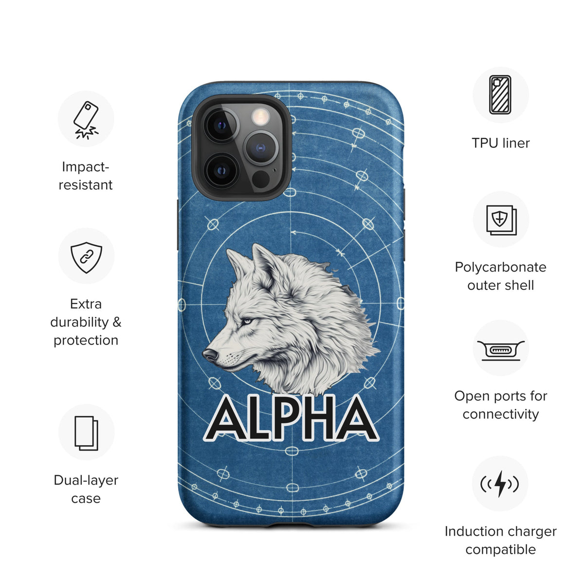 Alpha Wolf - Tough Case for iPhone® - BBairt