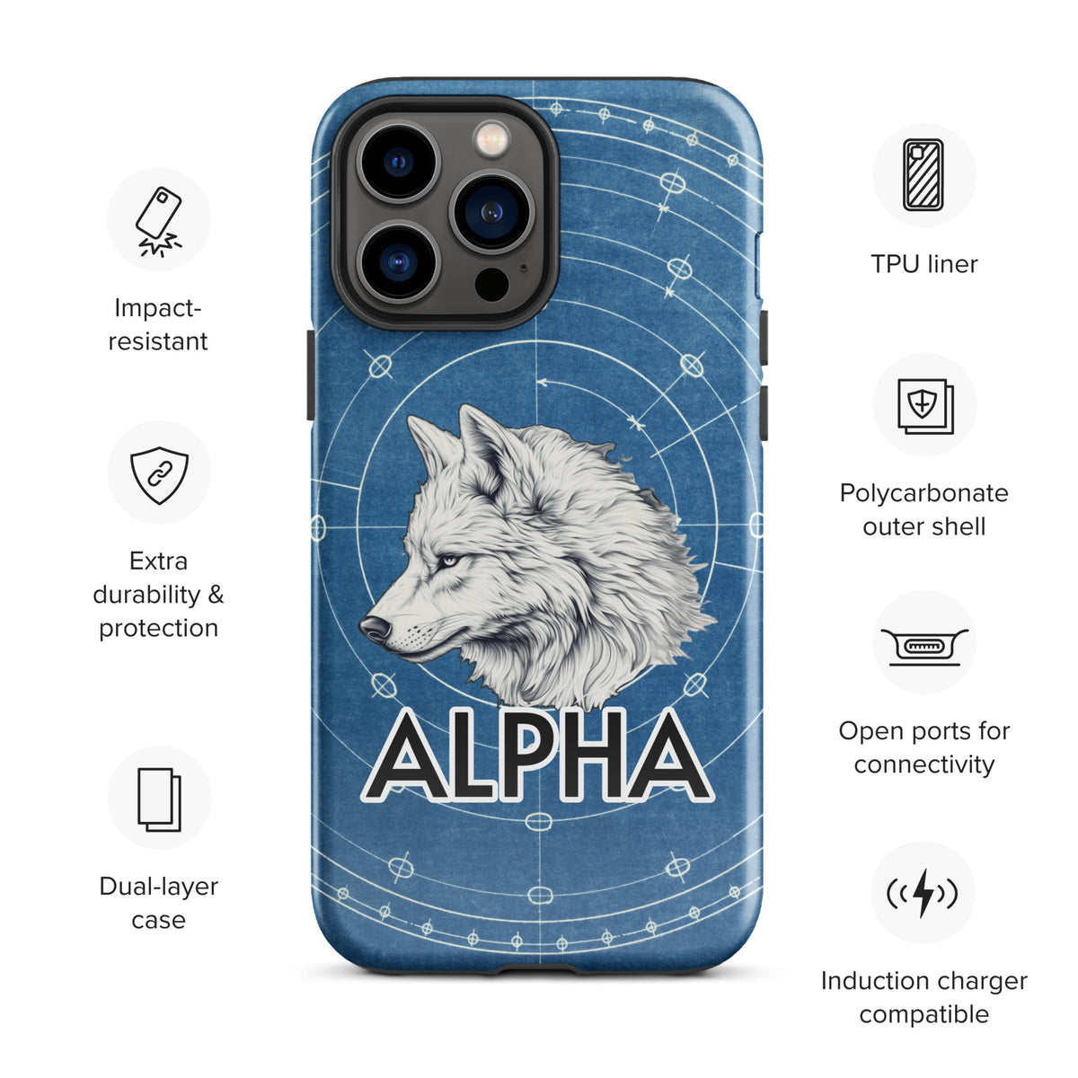 Alpha Wolf - Tough Case for iPhone® - BBairt
