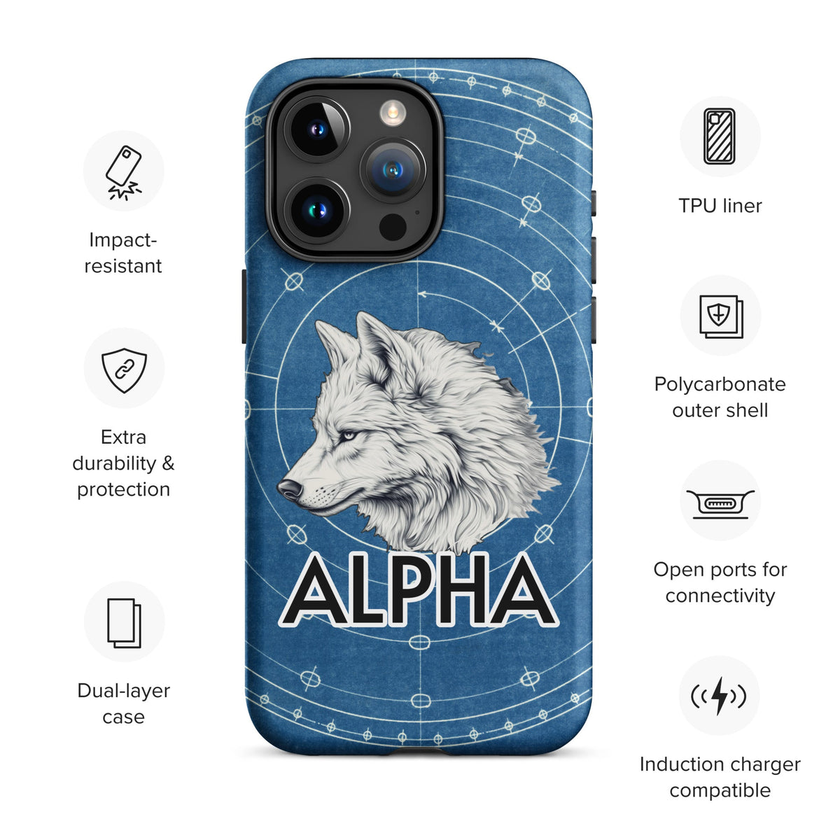 Alpha Wolf - Tough Case for iPhone® - BBairt