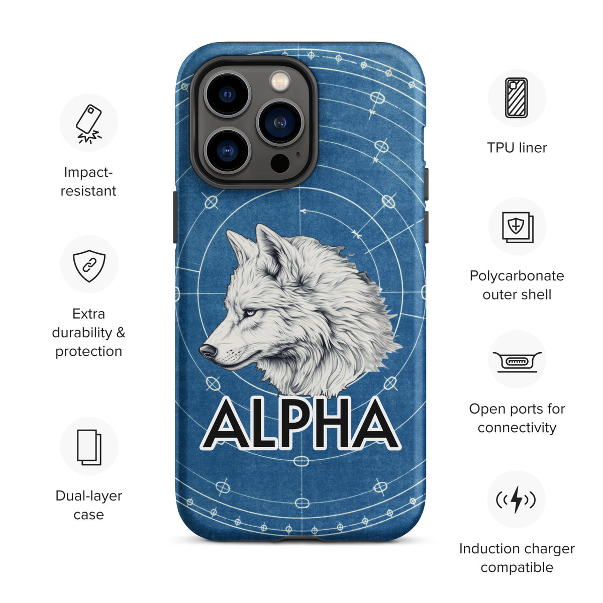 Alpha Wolf - Tough Case for iPhone® - BBairt