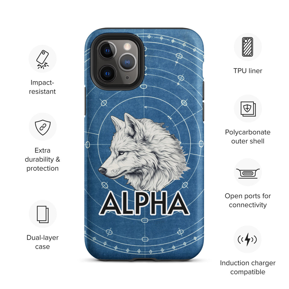 Alpha Wolf - Tough Case for iPhone® - BBairt