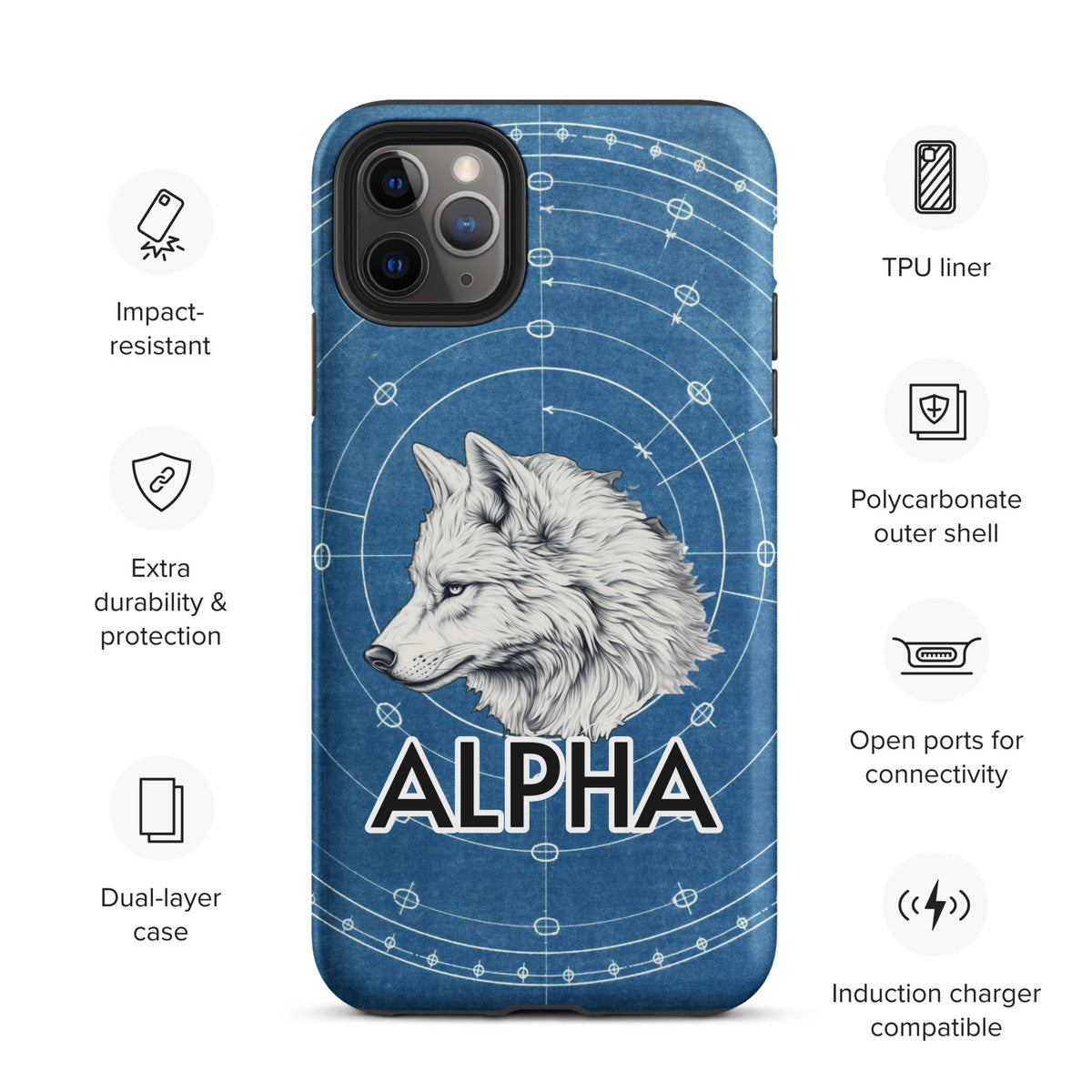 Alpha Wolf - Tough Case for iPhone® - BBairt