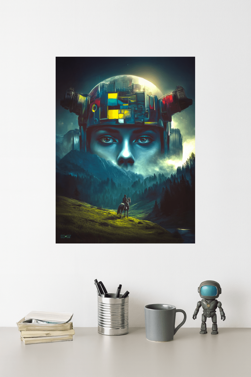 Ascension of the Neon Oracle Poster - BBairt
