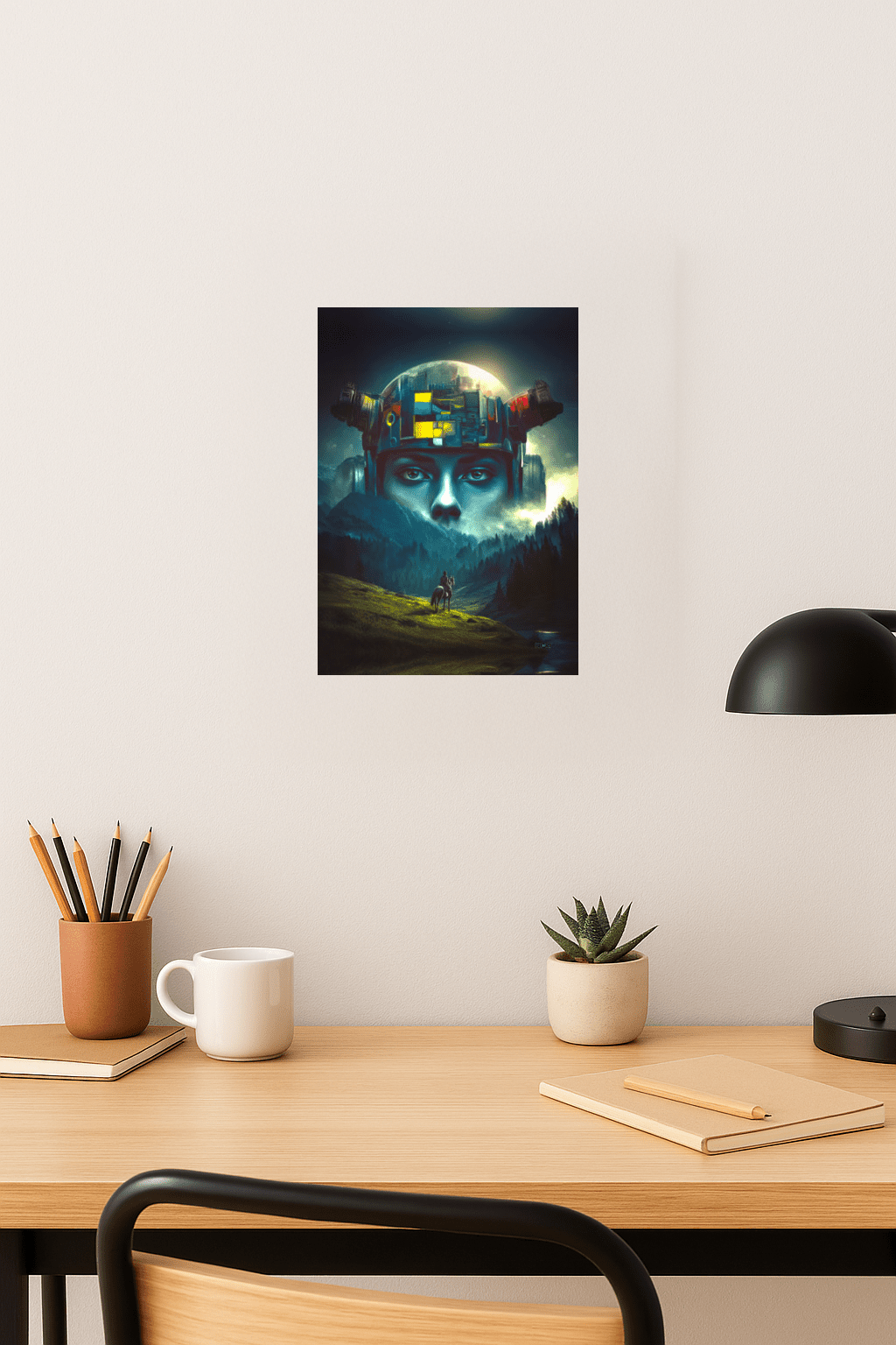 Ascension of the Neon Oracle Poster - BBairt