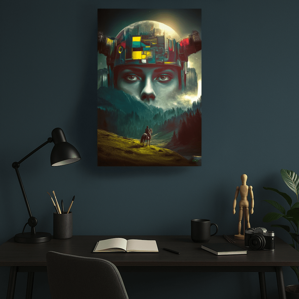Ascension of the Neon Oracle Poster - BBairt