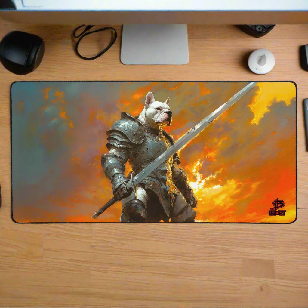 Ashenblade the Valiant Desk Mat - Paws of Legend