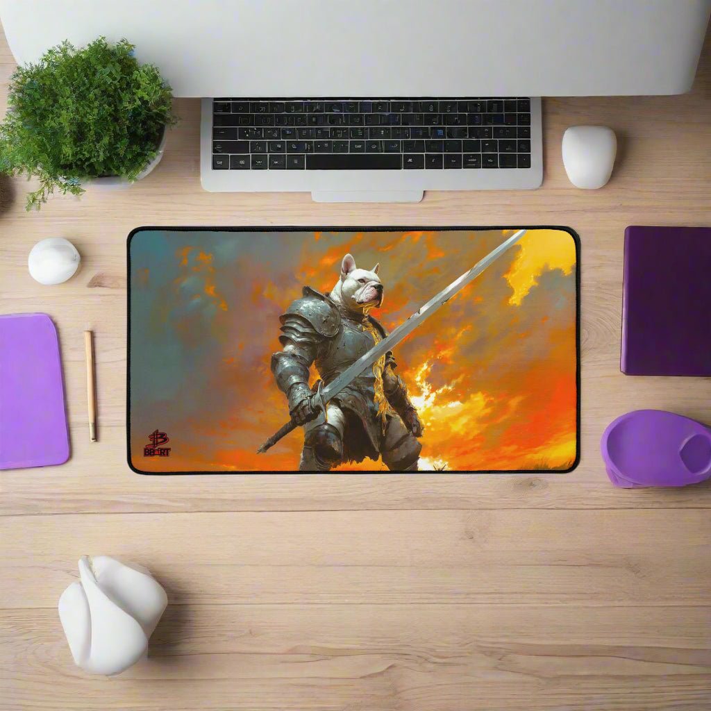 Ashenblade the Valiant Desk Mat - Paws of Legend
