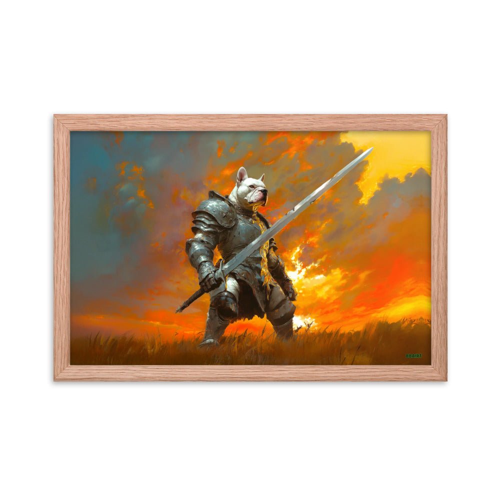 Ashenblade the Valiant – Framed Matte Poster - BBairt