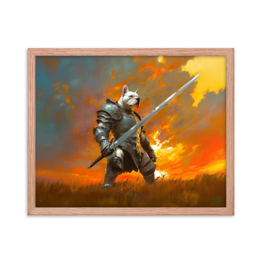Ashenblade the Valiant – Framed Matte Poster - BBairt