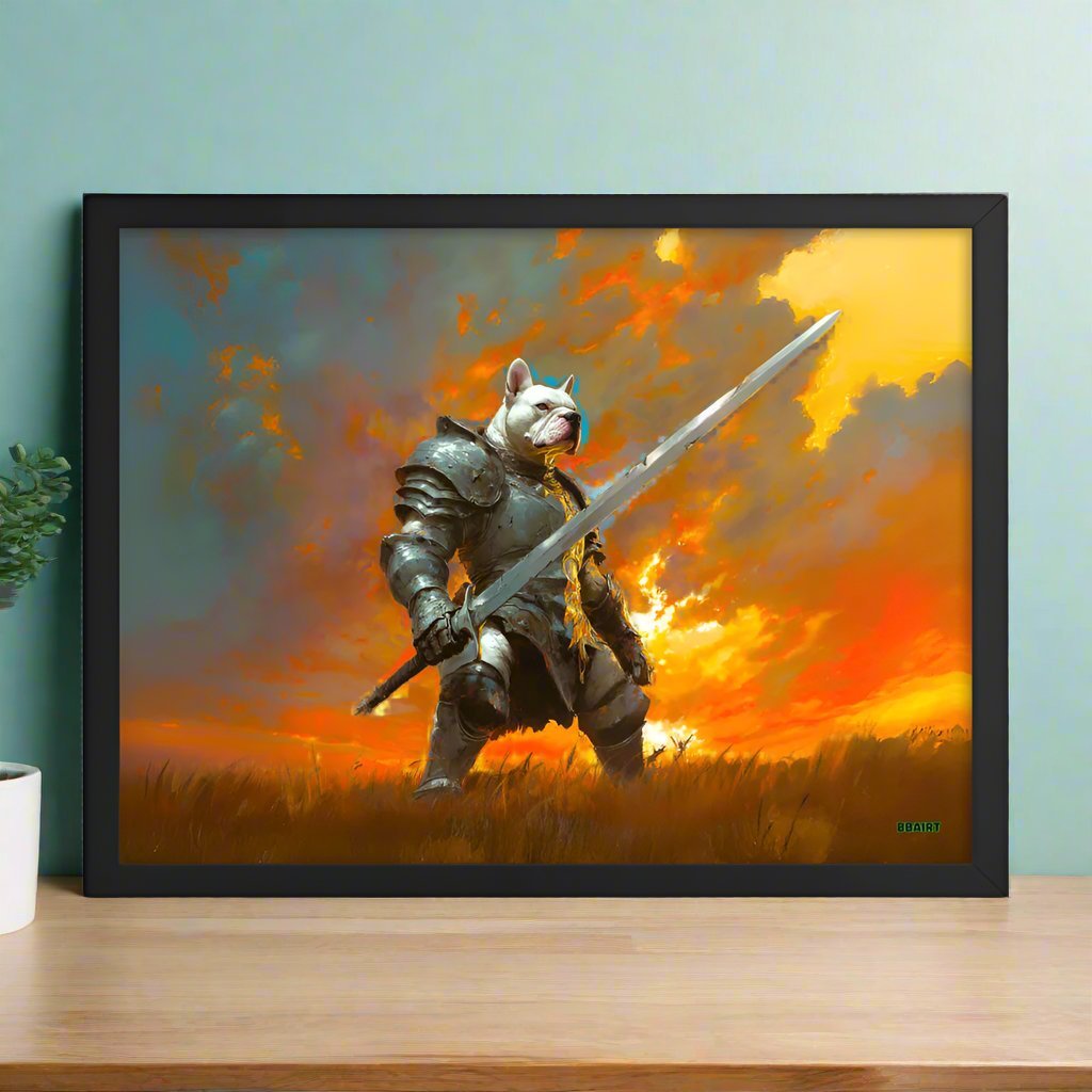 Ashenblade the Valiant – Framed Matte Poster - BBairt