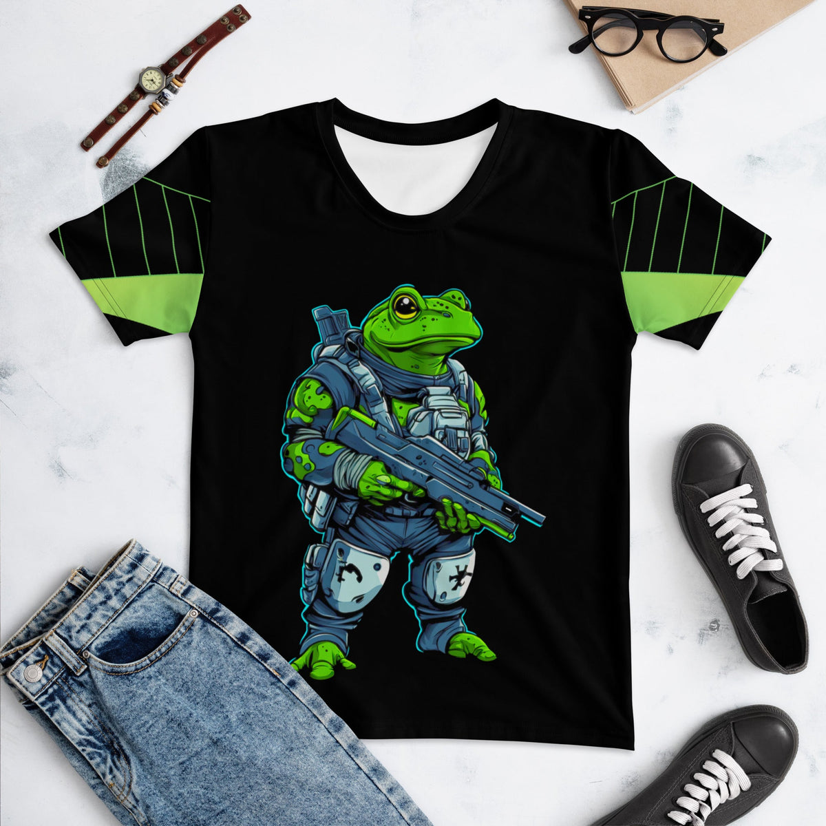 Battle Hopper - Women's All - Over Print T-Shirt - BBairt