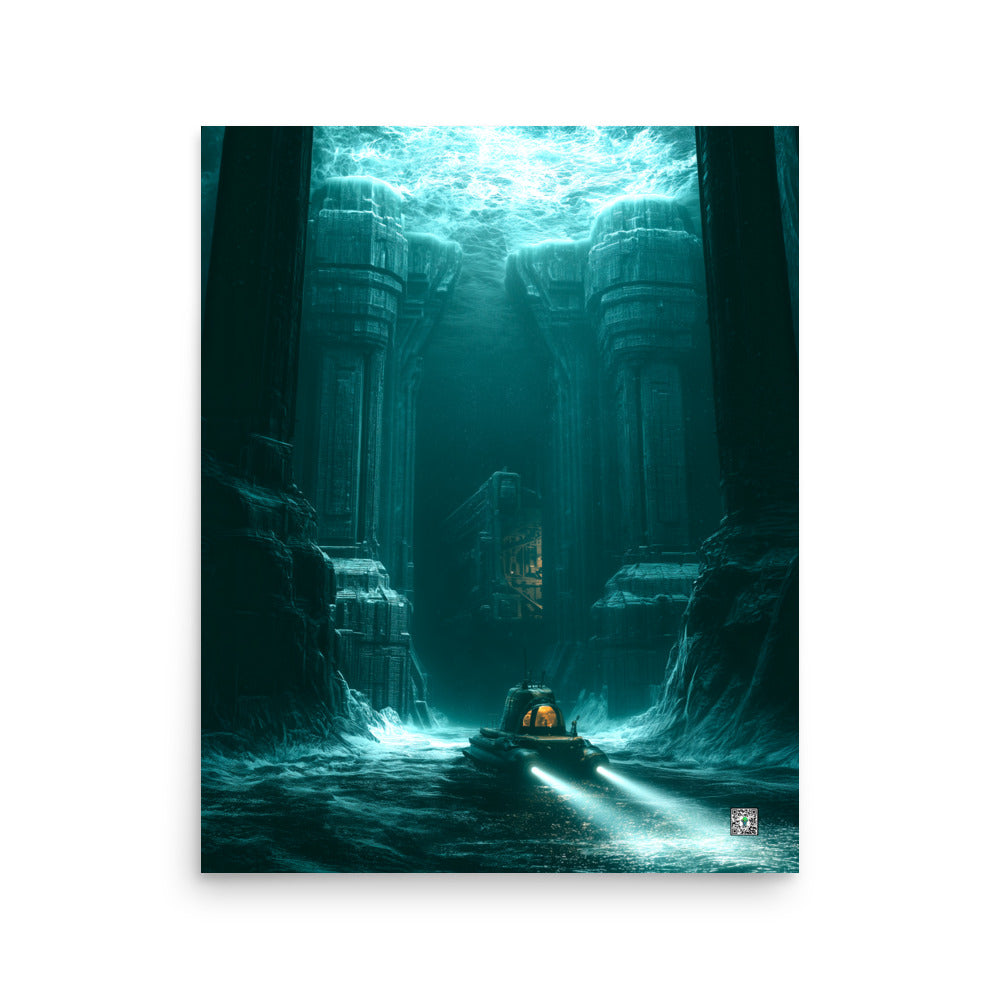 Beneath the Frozen Sea by BBairt — unframed 16 × 20 inch photo paper poster