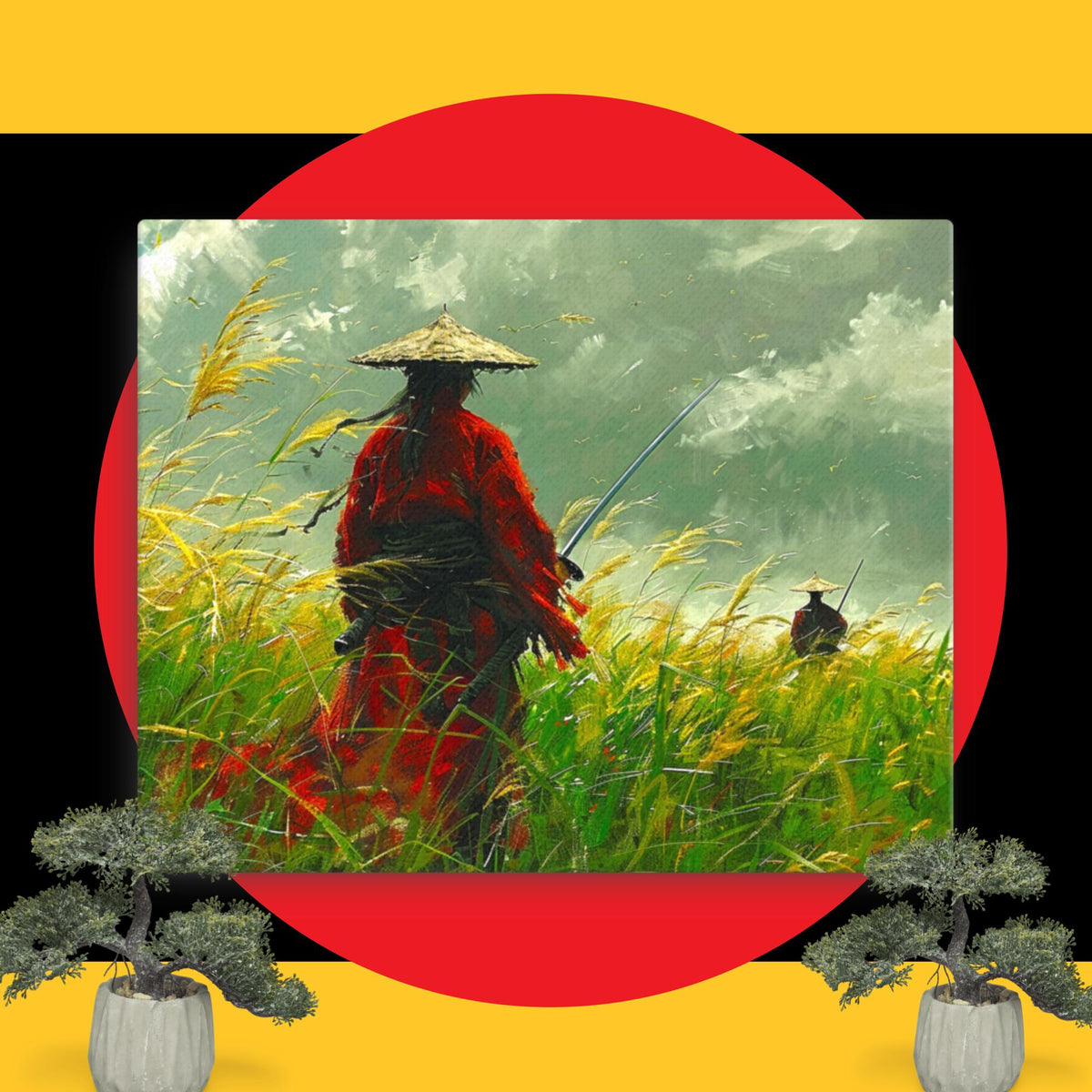 地平线上的勇士 - 帆布印刷