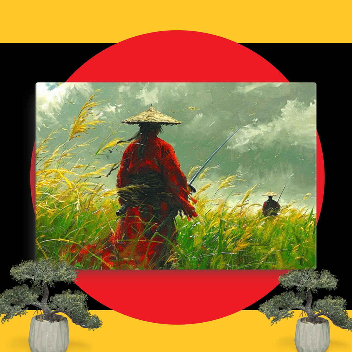 地平线上的勇士 - 帆布印刷