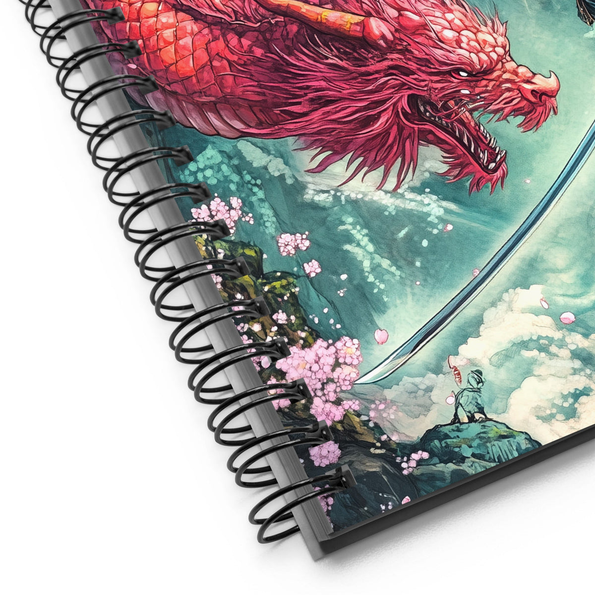 Cherry Blossom Clash Spiral Notebook - Mythic Jheyz Collection - BBairt