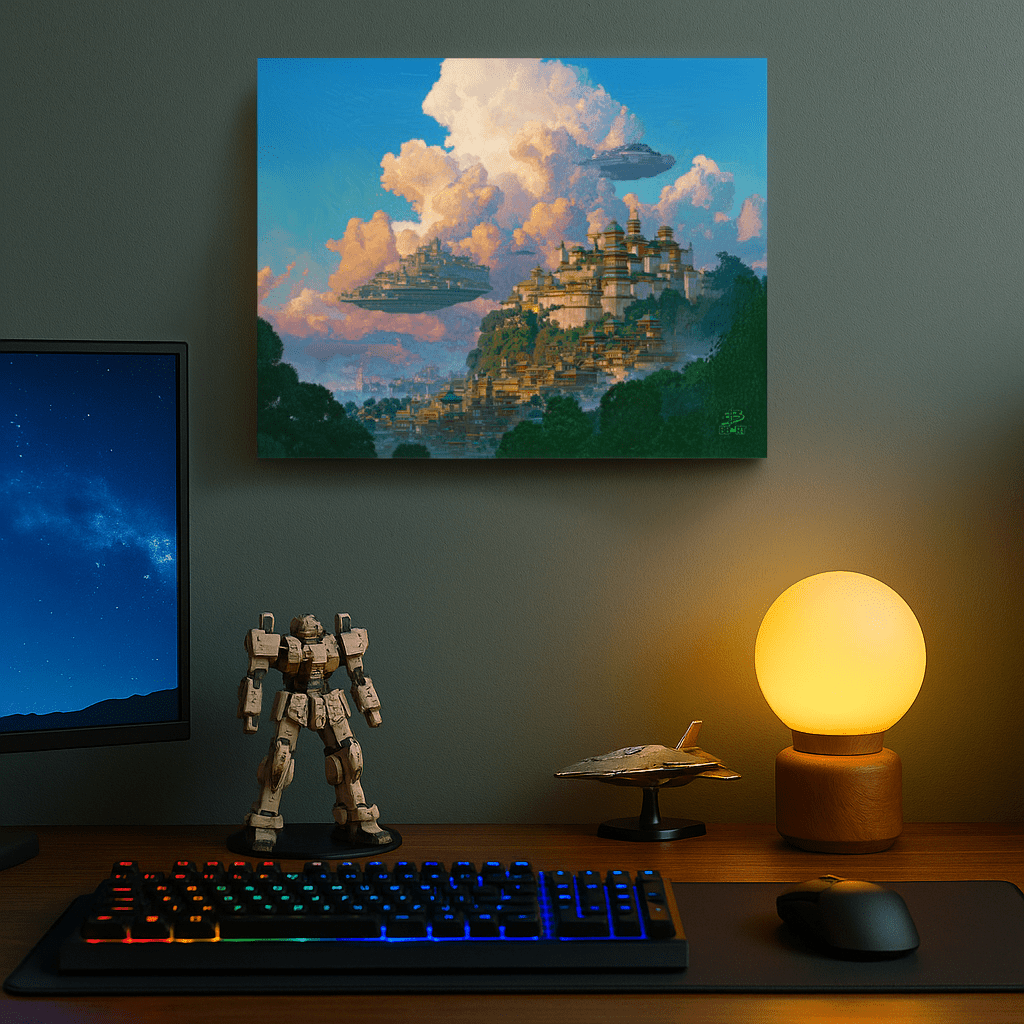 Citadels of the Cumulus Way – Photo Paper Poster - BBairt