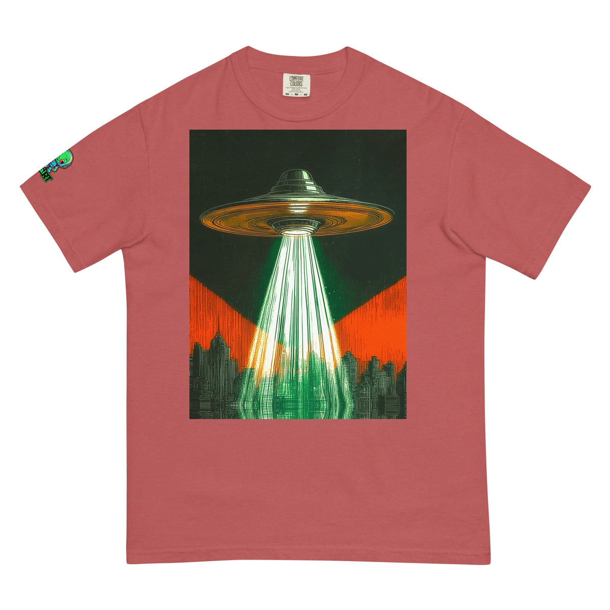 City of Beams - Unisex garment - dyed heavyweight t-shirt - BBairt