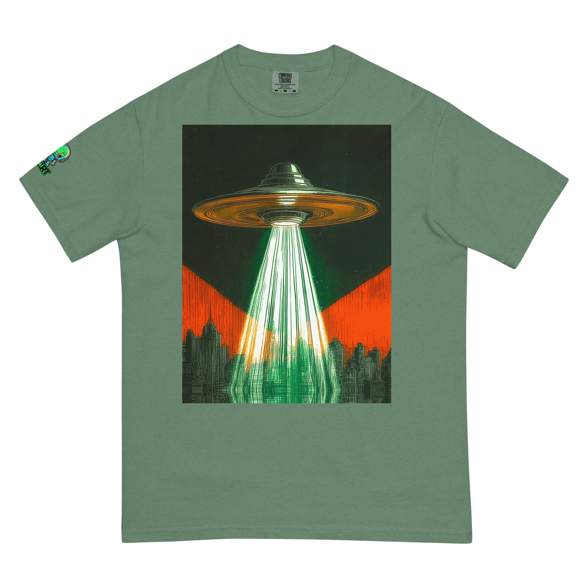 City of Beams - Unisex garment - dyed heavyweight t-shirt - BBairt