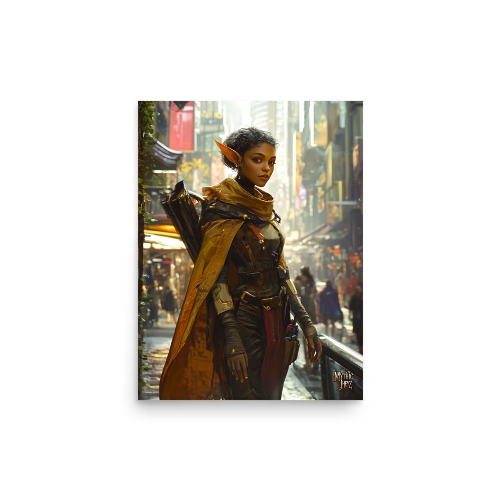 City Strider Photo Paper Poster - Mythic Jheyz Collection - BBairt