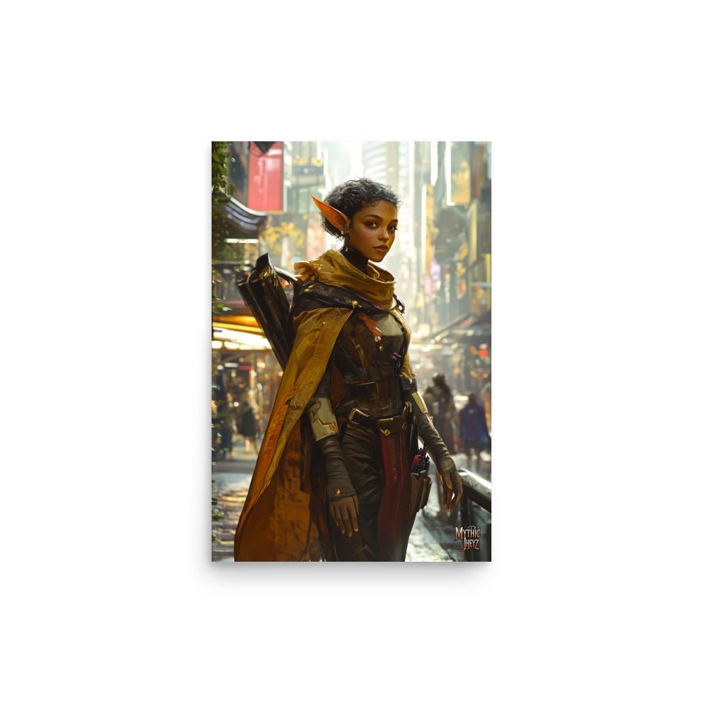 City Strider Photo Paper Poster - Mythic Jheyz Collection - BBairt