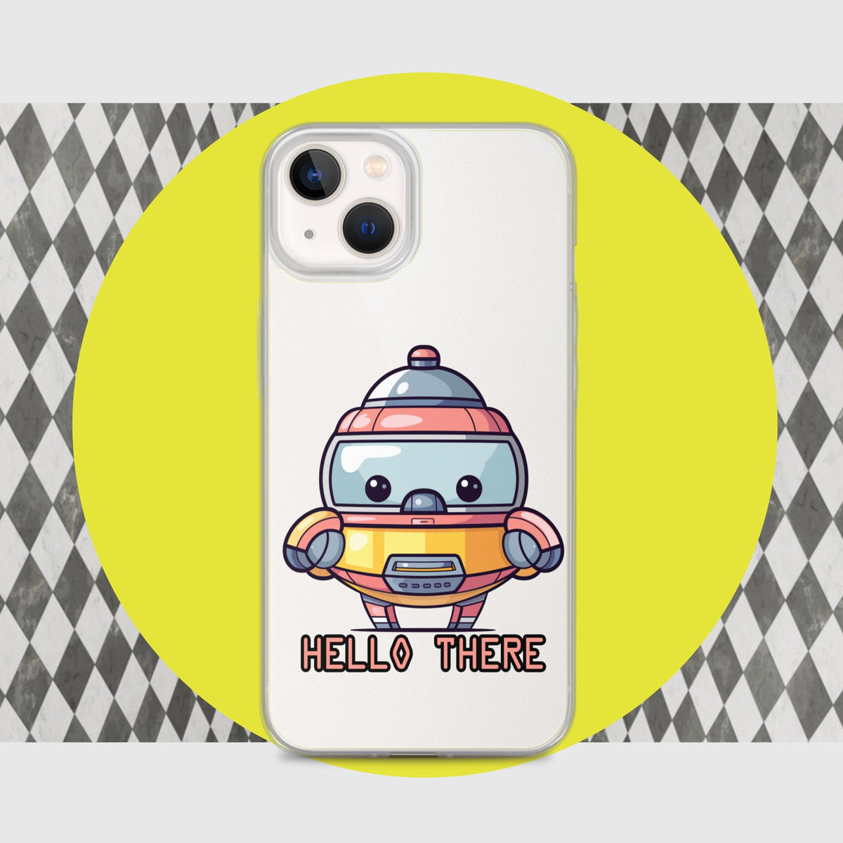 Greetbot Grinwell - Clear Case para sa iPhone®