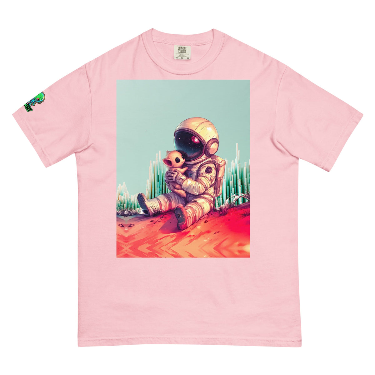 Cosmic Companion - Unisex garment - dyed heavyweight t-shirt - BBairt