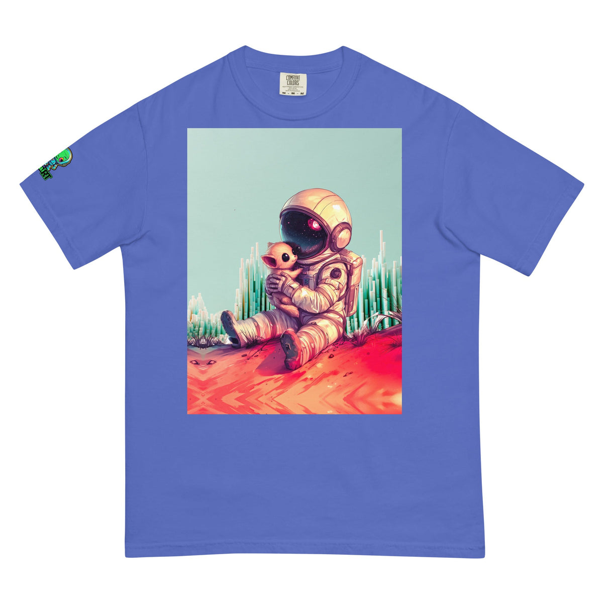 Cosmic Companion - Unisex garment - dyed heavyweight t-shirt - BBairt