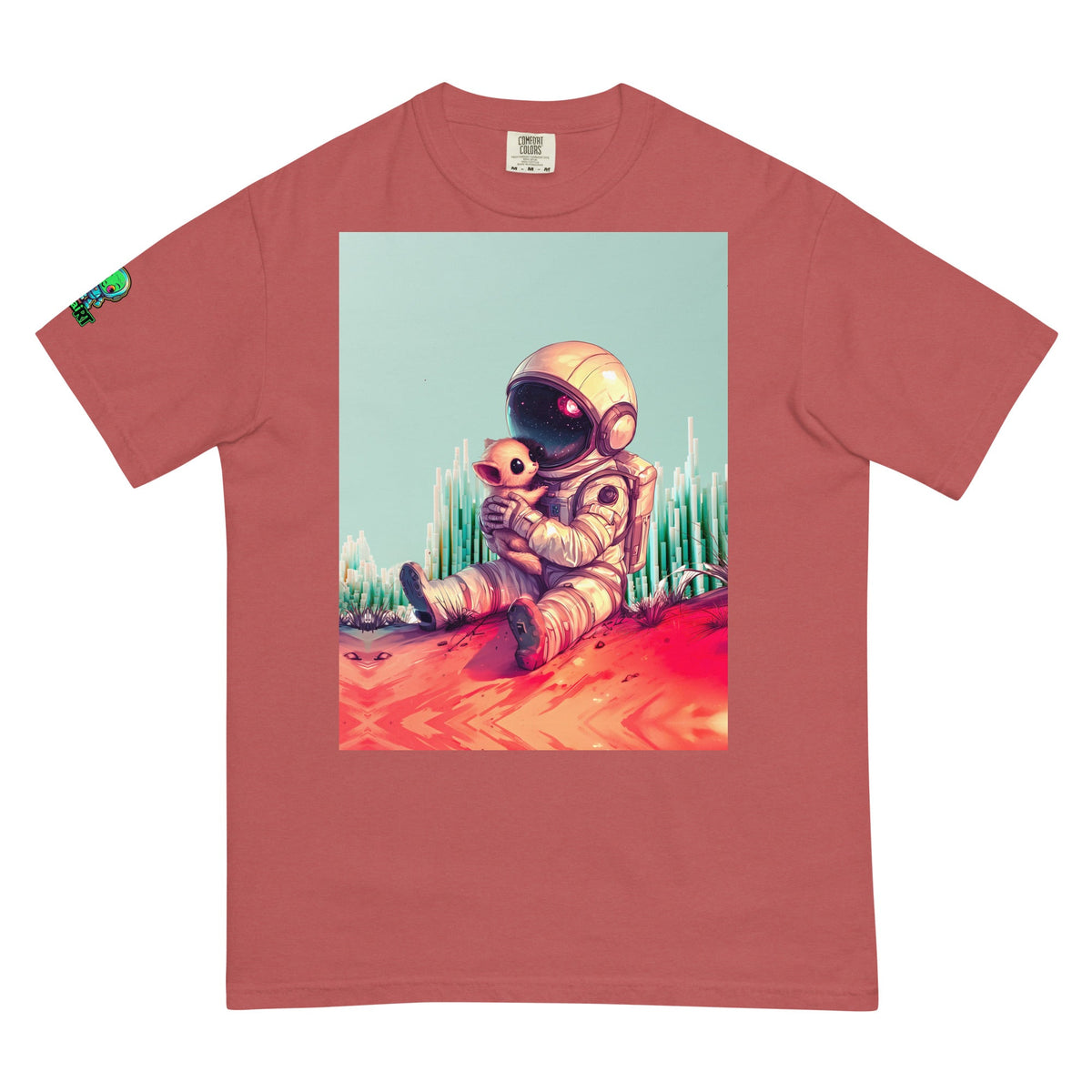 Cosmic Companion - Unisex garment - dyed heavyweight t-shirt - BBairt