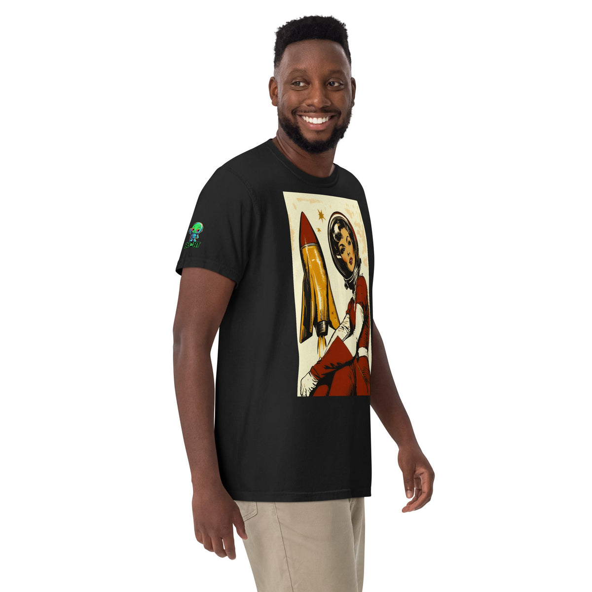 Cosmic Pioneer - Unisex garment - dyed heavyweight t-shirt - BBairt