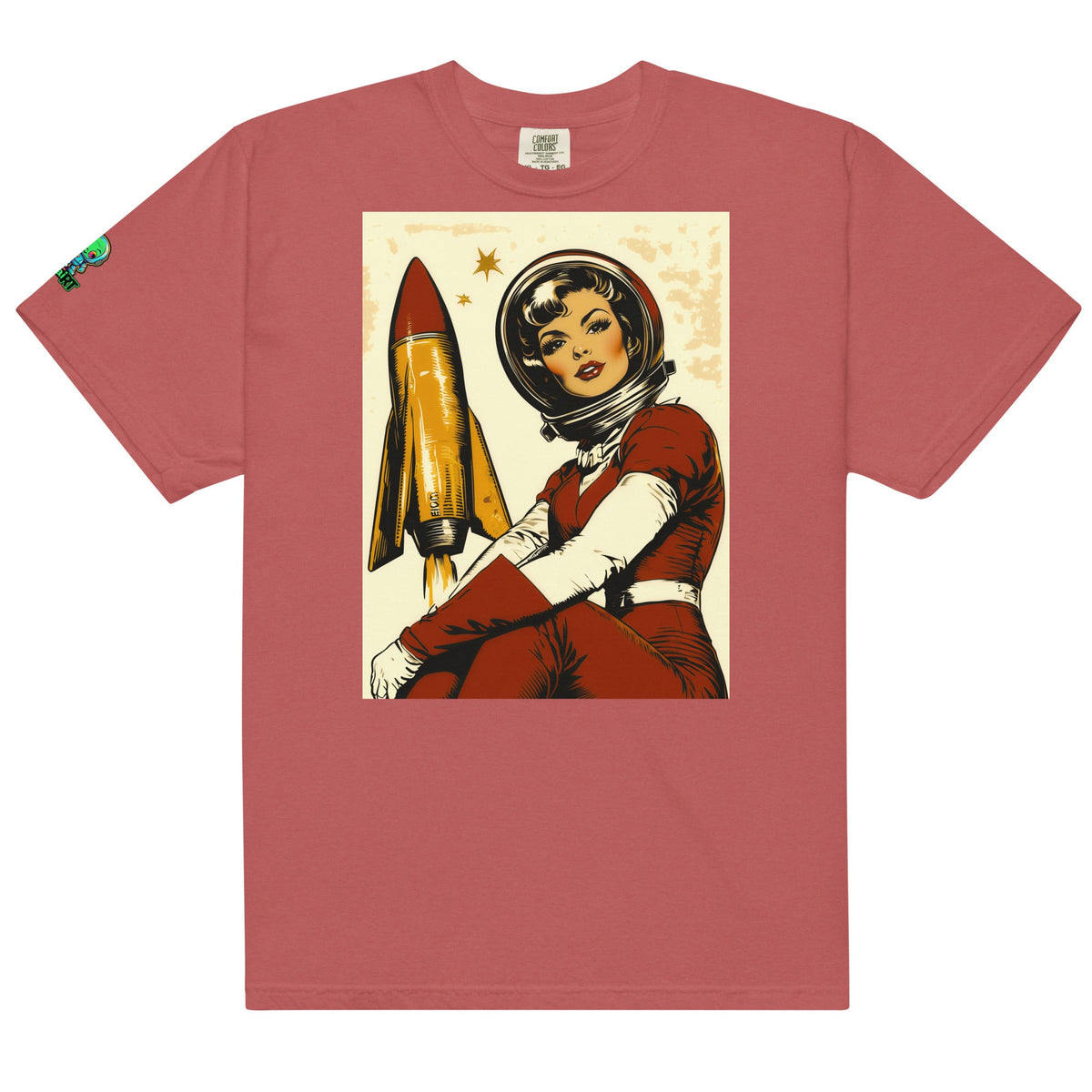 Cosmic Pioneer - Unisex garment - dyed heavyweight t-shirt - BBairt