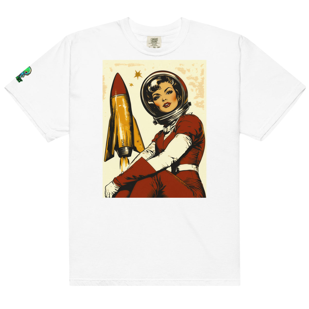Cosmic Pioneer - Unisex garment - dyed heavyweight t-shirt - BBairt