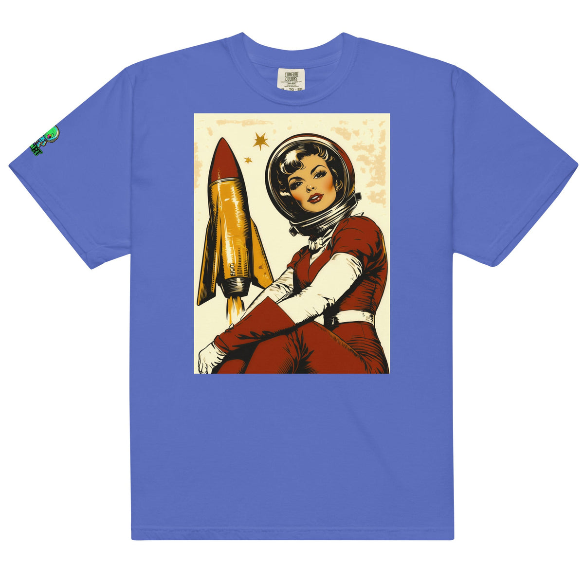 Cosmic Pioneer - Unisex garment - dyed heavyweight t-shirt - BBairt