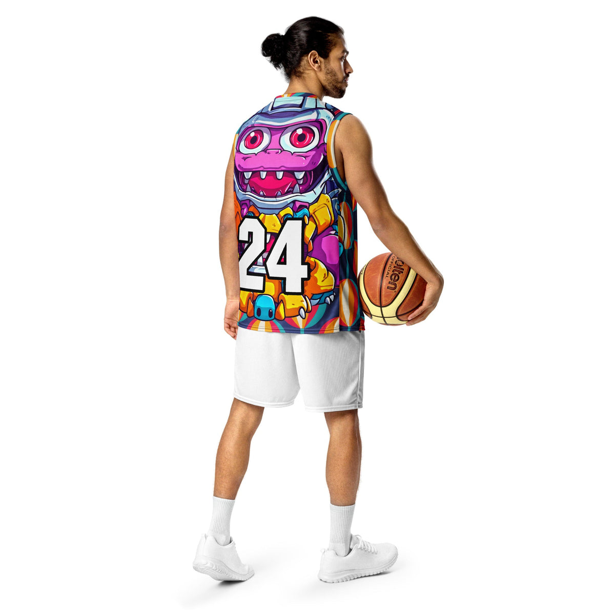 Cyber Critter - Recycled unisex basketball jersey - Retro Carnival Colorway - BBairt