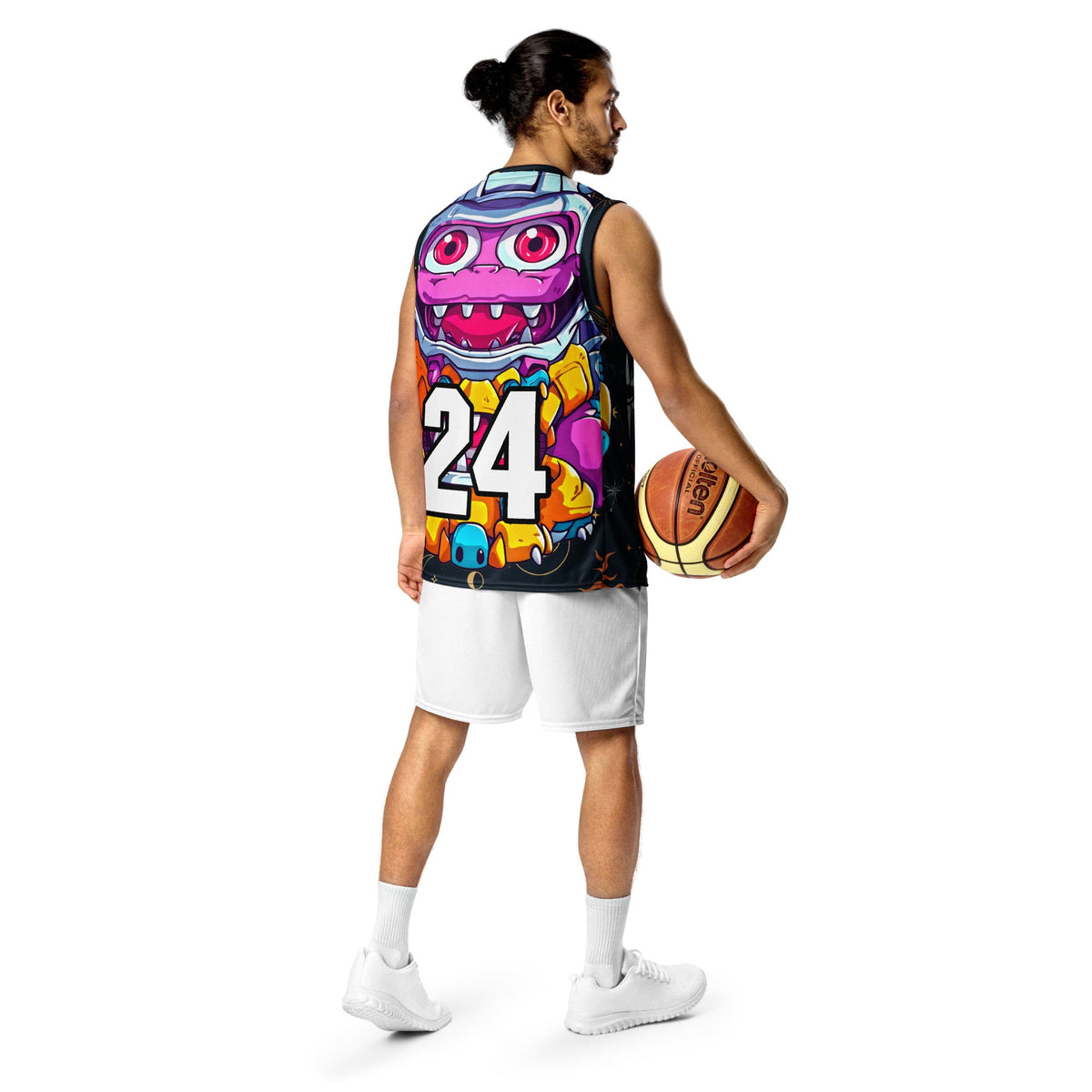 Cyber Critter - Recycled unisex basketball jersey - Starry Odyssey Colorway - BBairt