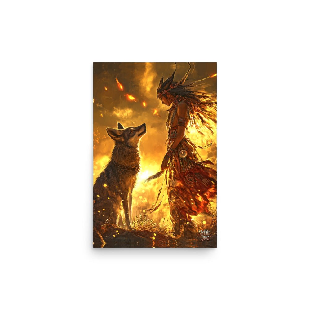 Dawn of the Skinwalker Photo Paper Poster - Mythic Jheyz Collection - BBairt