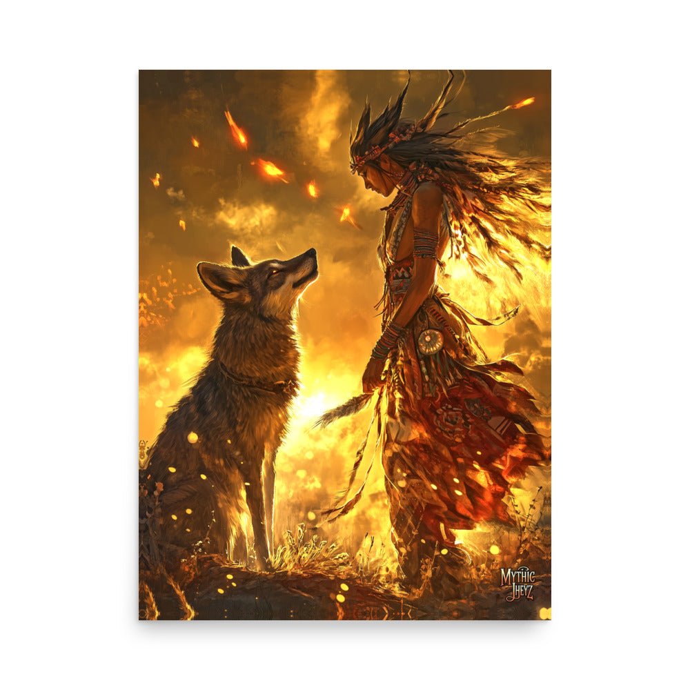Dawn of the Skinwalker Photo Paper Poster - Mythic Jheyz Collection - BBairt