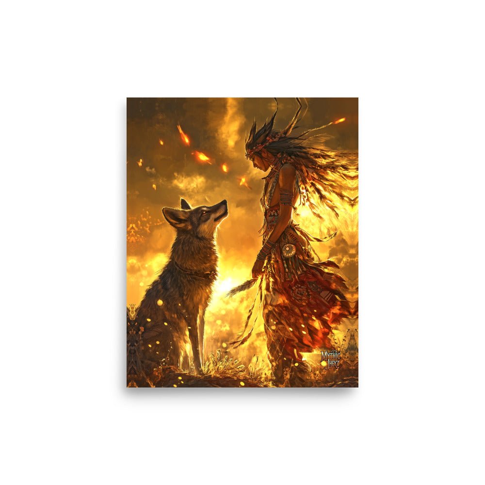Dawn of the Skinwalker Photo Paper Poster - Mythic Jheyz Collection - BBairt