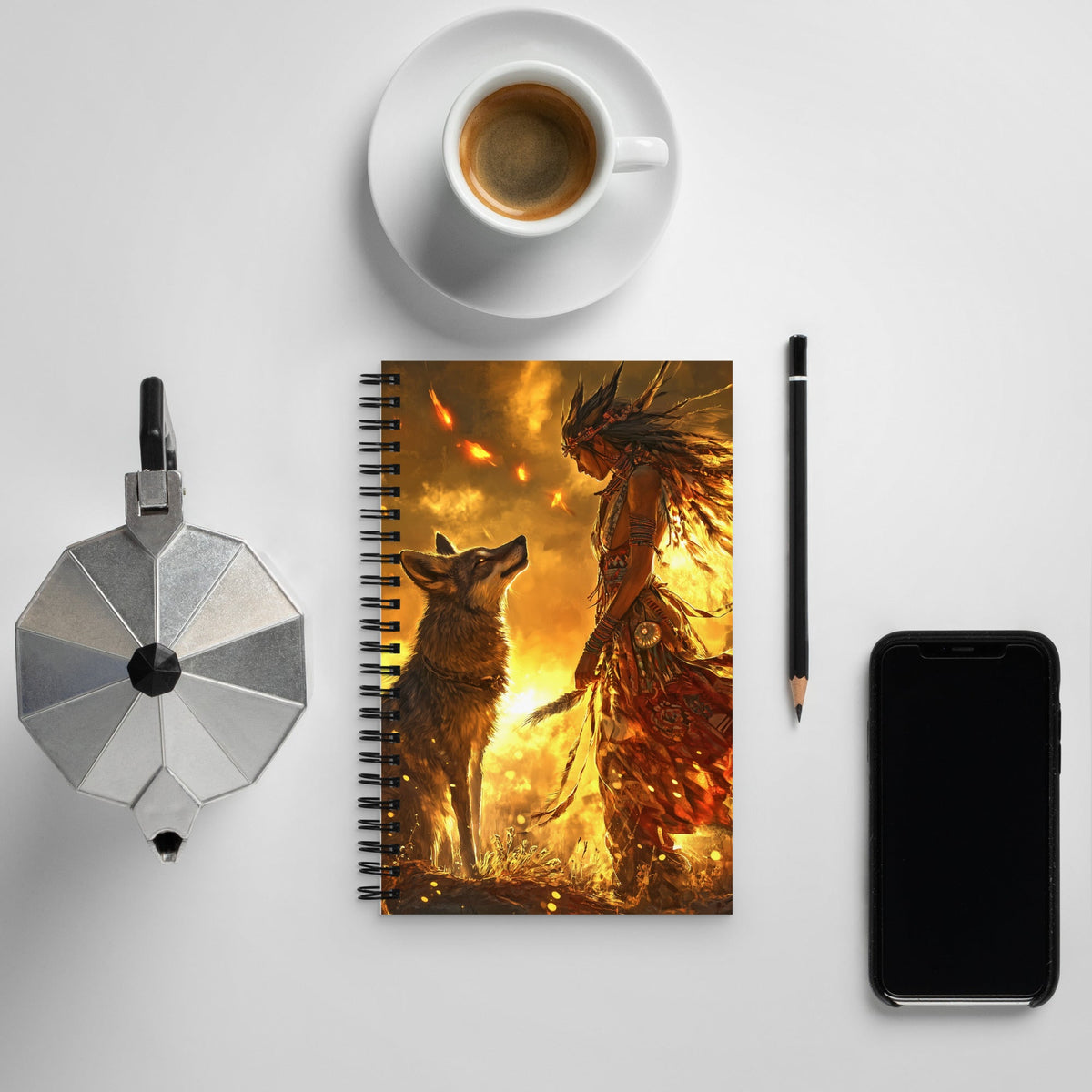 Dawn of the Skinwalker Spiral Notebook - Mythic Jheyz Collection - BBairt