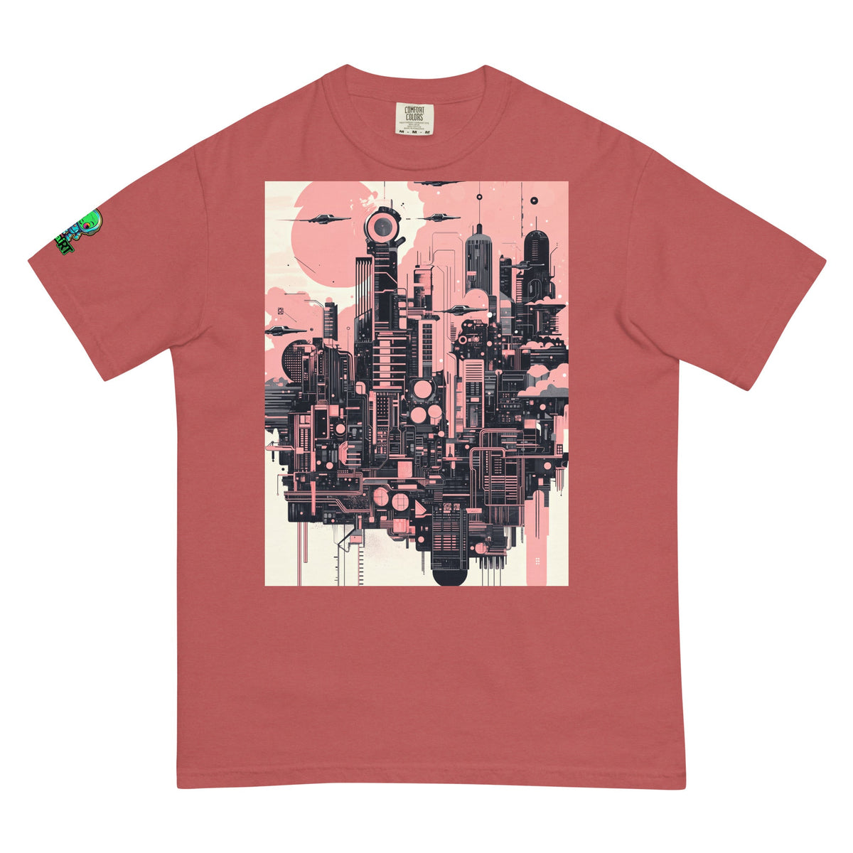 Ecliptica Metropolis - Unisex garment - dyed heavyweight t-shirt - BBairt