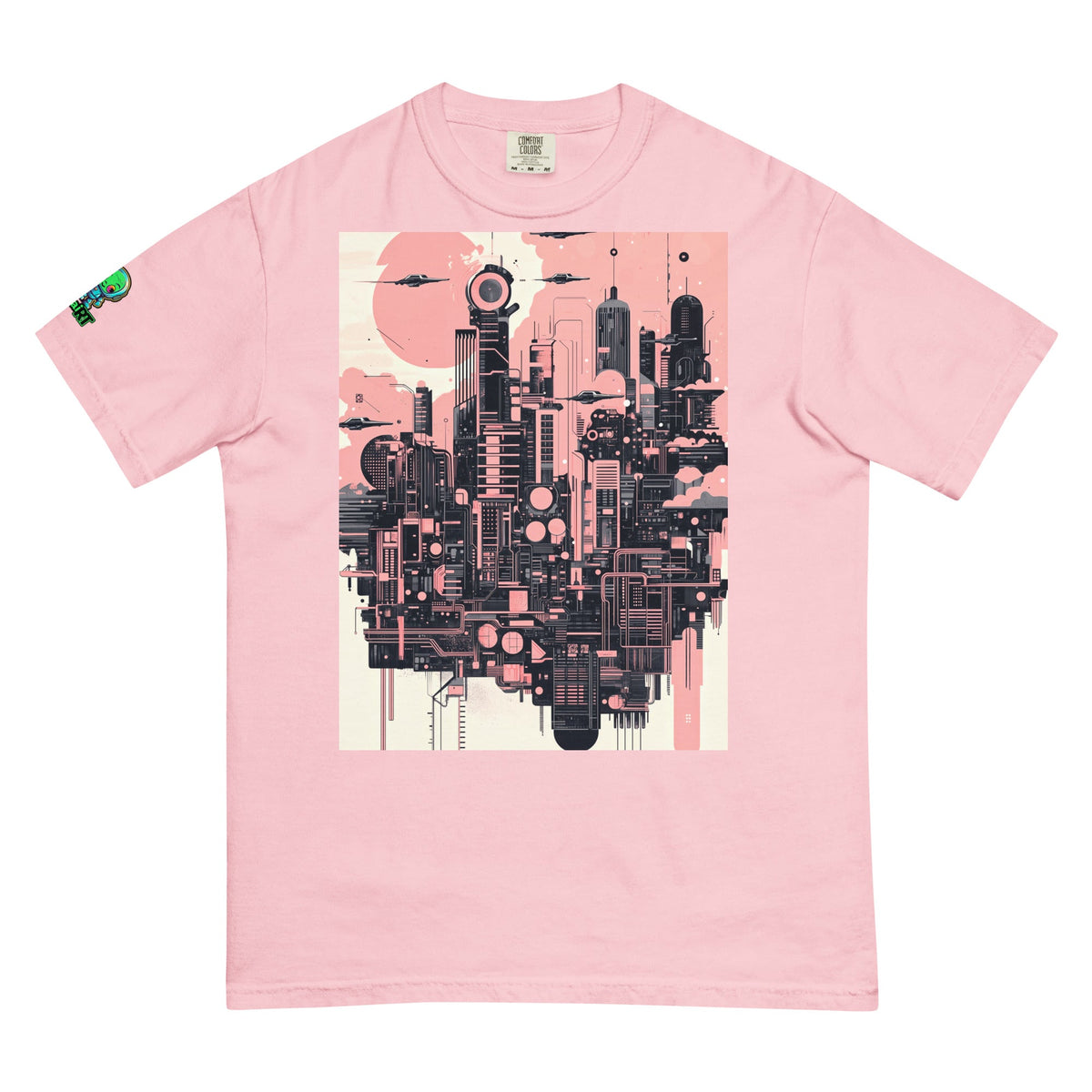 Ecliptica Metropolis - Unisex garment - dyed heavyweight t-shirt - BBairt