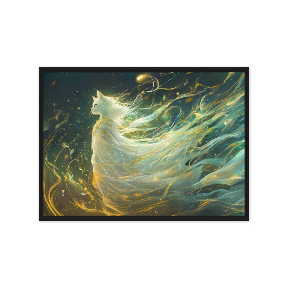 Elysia the Moonlit Spirit – Framed Canvas Print - BBairt