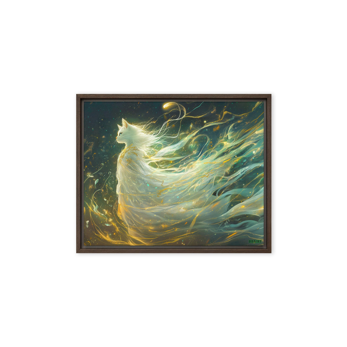 Elysia the Moonlit Spirit – Framed Canvas Print - BBairt