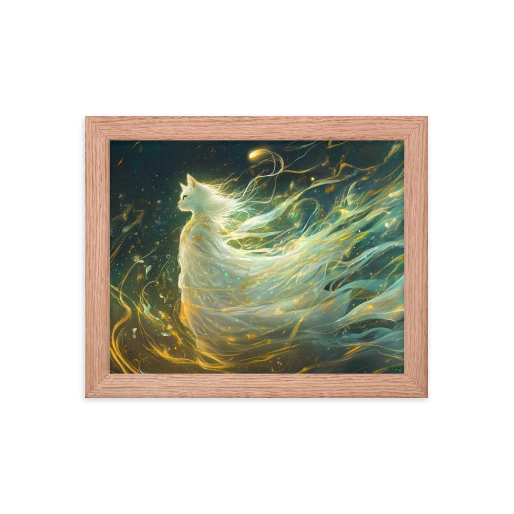 Elysia the Moonlit Spirit – Framed Matte Poster - BBairt