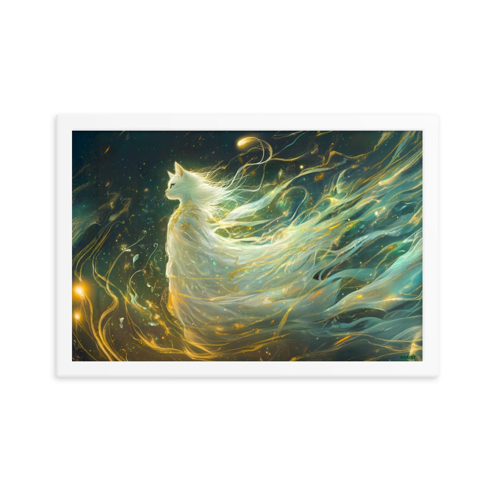 Elysia the Moonlit Spirit – Framed Matte Poster - BBairt