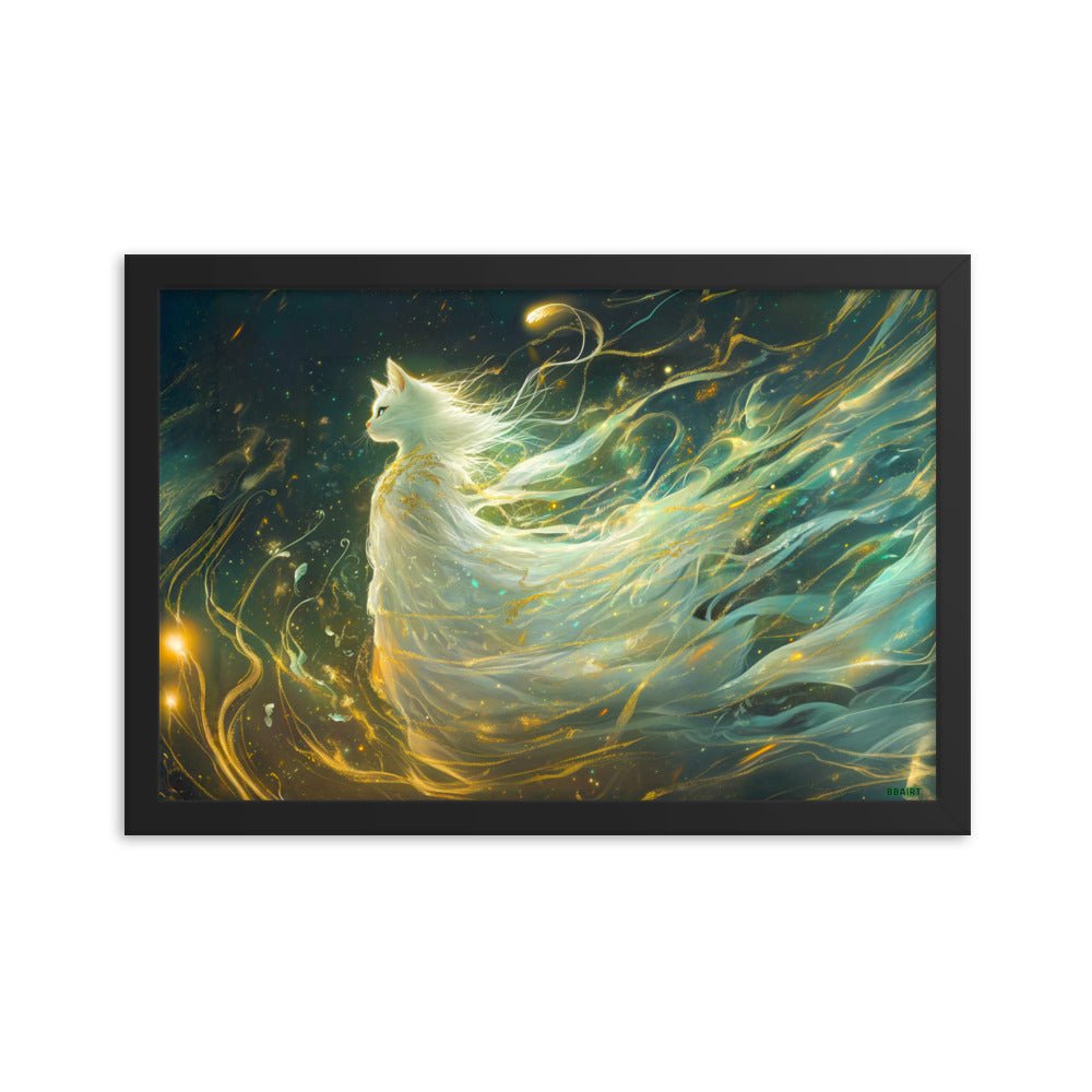 Elysia the Moonlit Spirit – Framed Matte Poster - BBairt