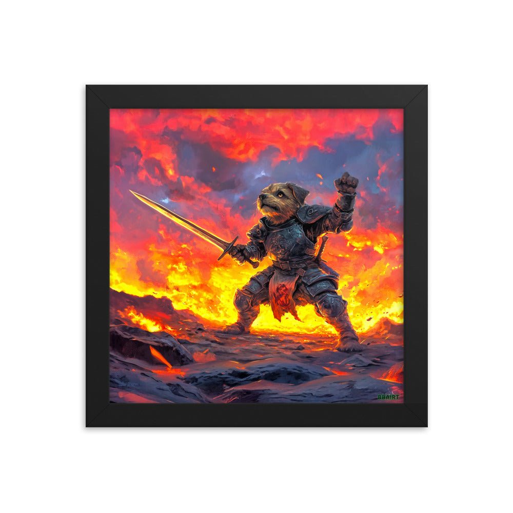 Emberpaw the Brave - Framed Matte Poster - BBairt